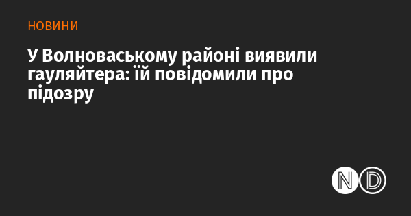 У Волноваському районі було затримано гауляйтера: їй висунули підозру.