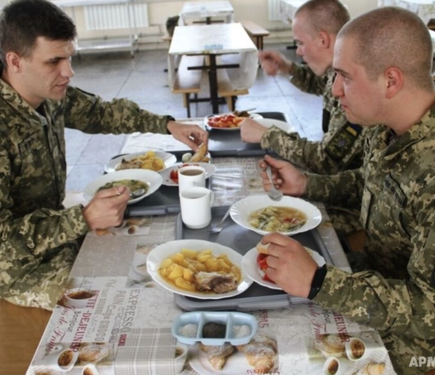 Міністерство оборони визначило норми калорійності харчового раціону для військовослужбовців.